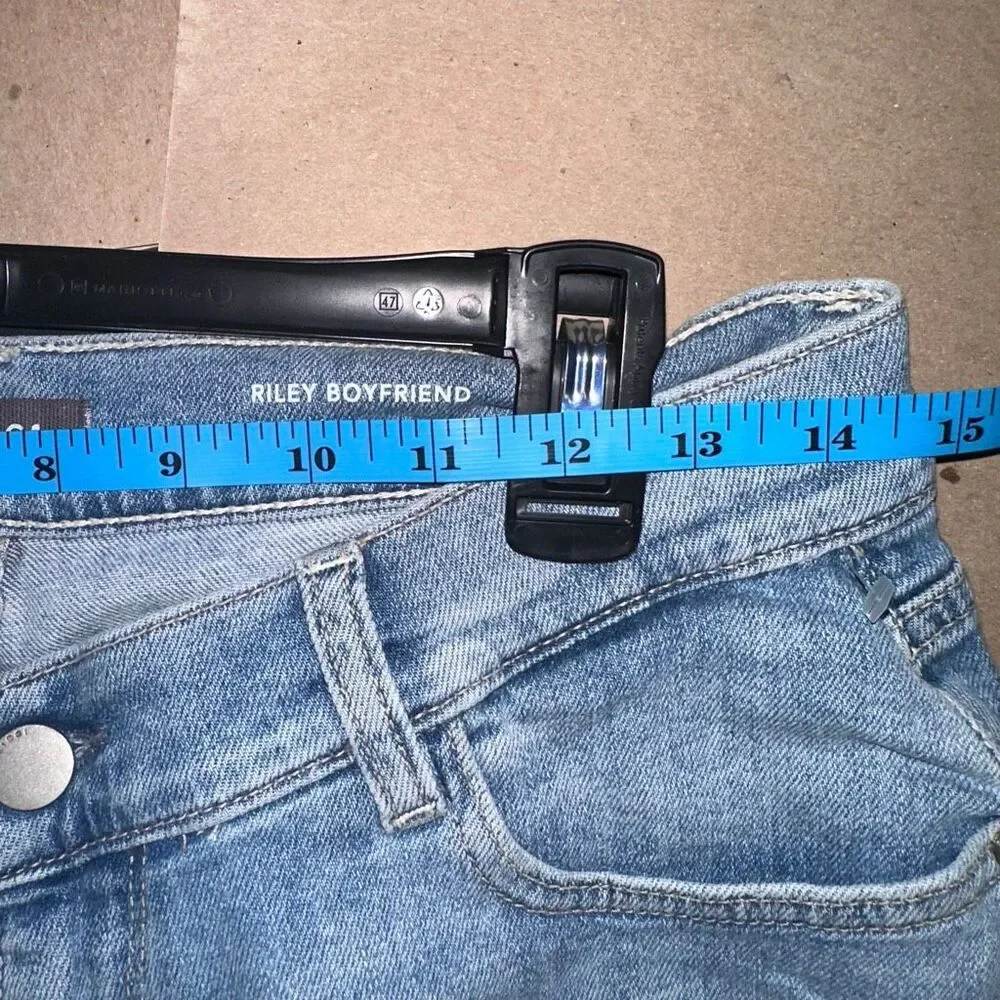 DL1961 $179 Riley Boyfriend Tapered Jeans Droplet Wash Women’s 28 NEW